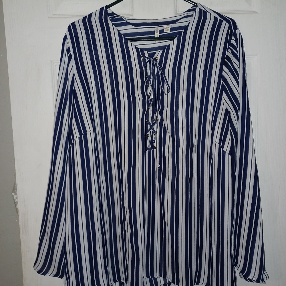 Ladies Stripped Blouse